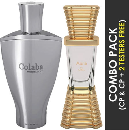 Ajmal Colaba Mukhallat Cp Attar 14ml For Unisex And Aura Cp Attar 10ml For Unisex