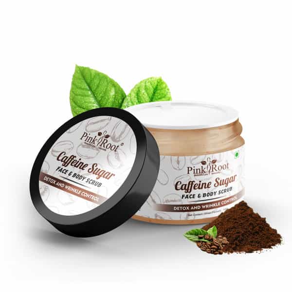 Pink Root Caffeine Sugar Face & Body Scrub 100Gm