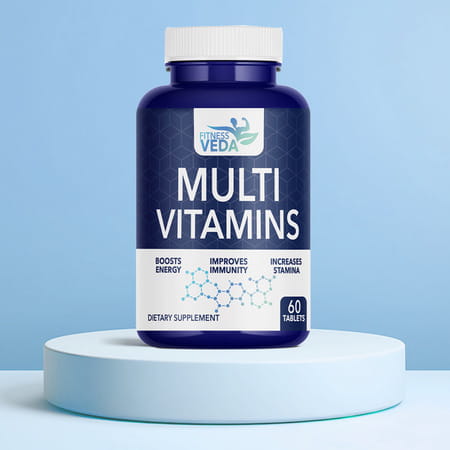 Fitness Veda Multivitamin Tablet For Men Women | With Vitamin C | Zinc | Vitamin D3