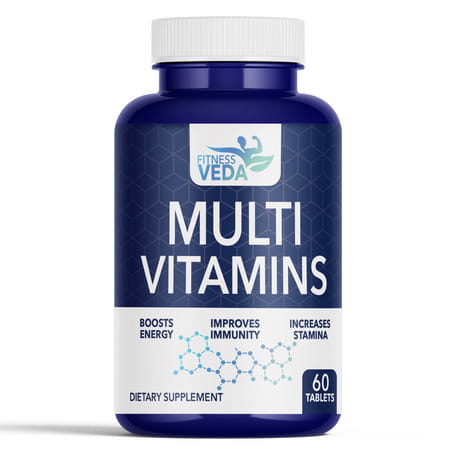 Fitness Veda Multivitamin Tablet For Men Women | With Vitamin C | Zinc | Vitamin D3