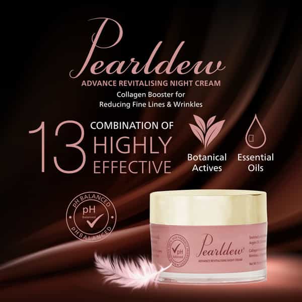 Pearldew Advance Revitalising Night 50 Gm Tube | Argan Oil & Butters (Pack Of 4)