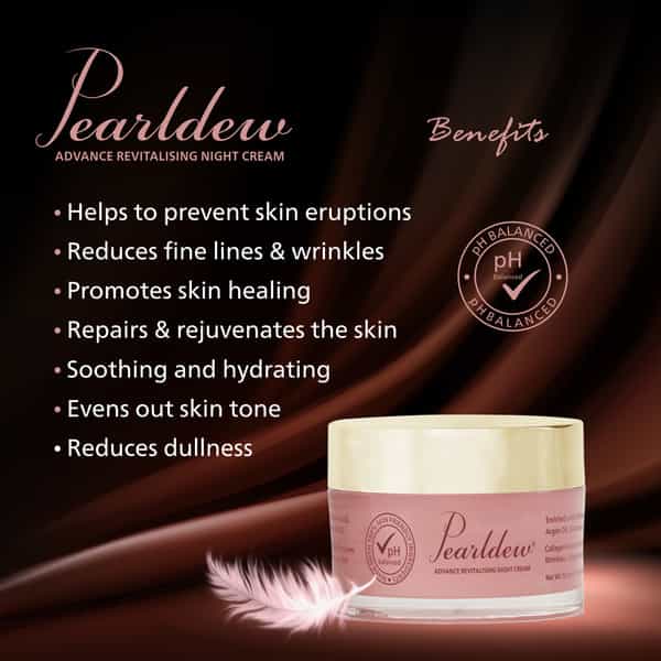 Pearldew Advance Revitalising Night 50 Gm Tube | Argan Oil & Butters (Pack Of 4)