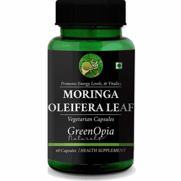 Greenopia Moringa Oleifera Leaf 60 Vegetarian Capsules