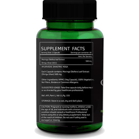 Greenopia Moringa Oleifera Leaf 60 Vegetarian Capsules