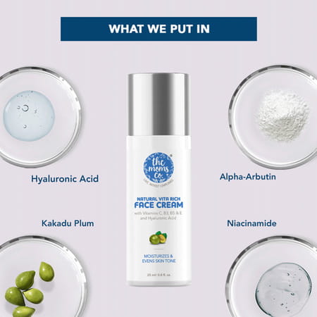 The Moms Co Natural Vita Rich Face Cream (25 Ml)