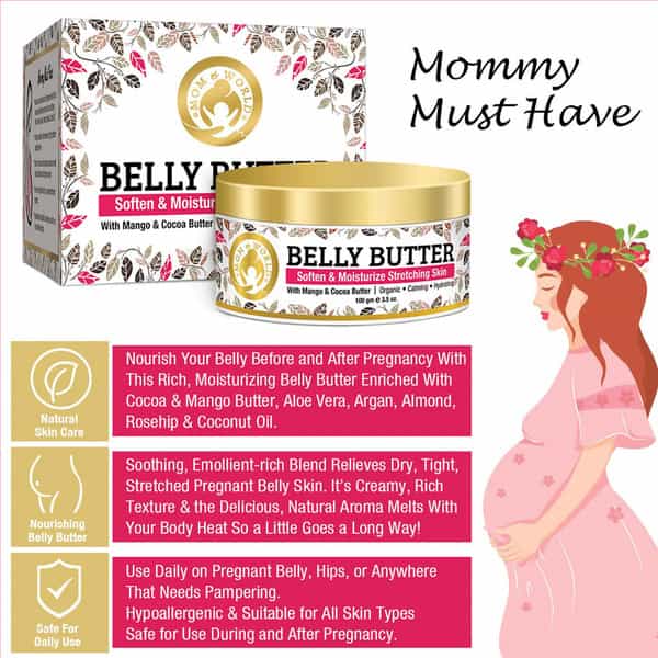 Mom & World Moisturizing Care- Stretch Marks Lotion 120Ml + Belly Butter 100G