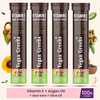 Vegan Greens Plant Based Vitamin E From Sunflower, Aloe Vera, Olive & Argan Oil. 100 Effer., Orange