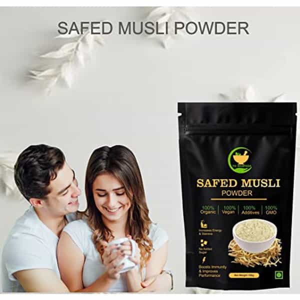 Fij Ayurveda Safed Musli Powder (Chlorophytum Borivilianum) For Men & Women - 100Gm