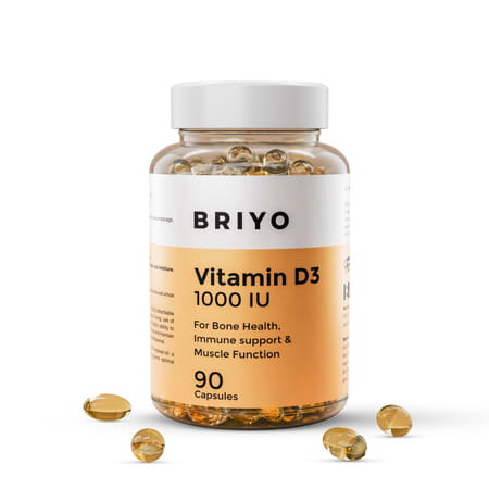 Briyo Vitamin D3 1000 Iu 90 Softgel Capsules
