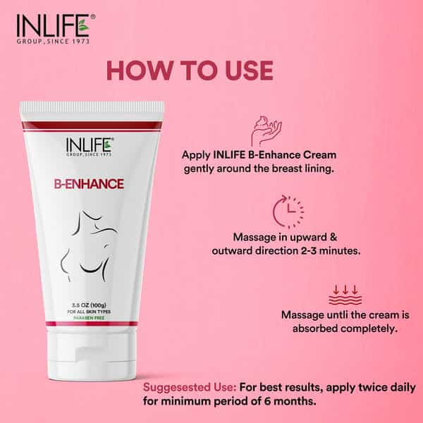 Inlife Natural Breast Enlargement Cream 100 Gm For Improvement In Breast Size