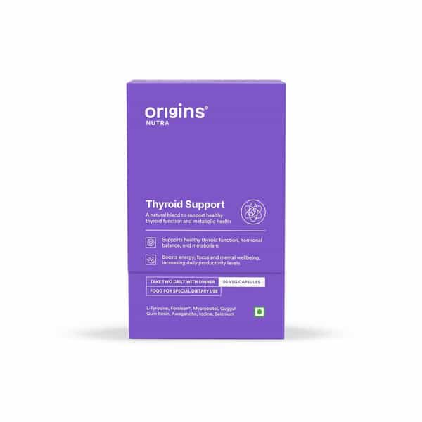 Origins Nutra Thyroid Support | Healthy Thyroid Function | Maintain Hormonal Balance-56 Capsules