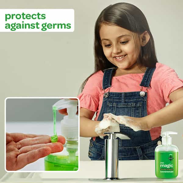 Godrej Protekt Mr Magic Powder To Liquid Handwash Refill - Pack Of 4 (200Ml Each)