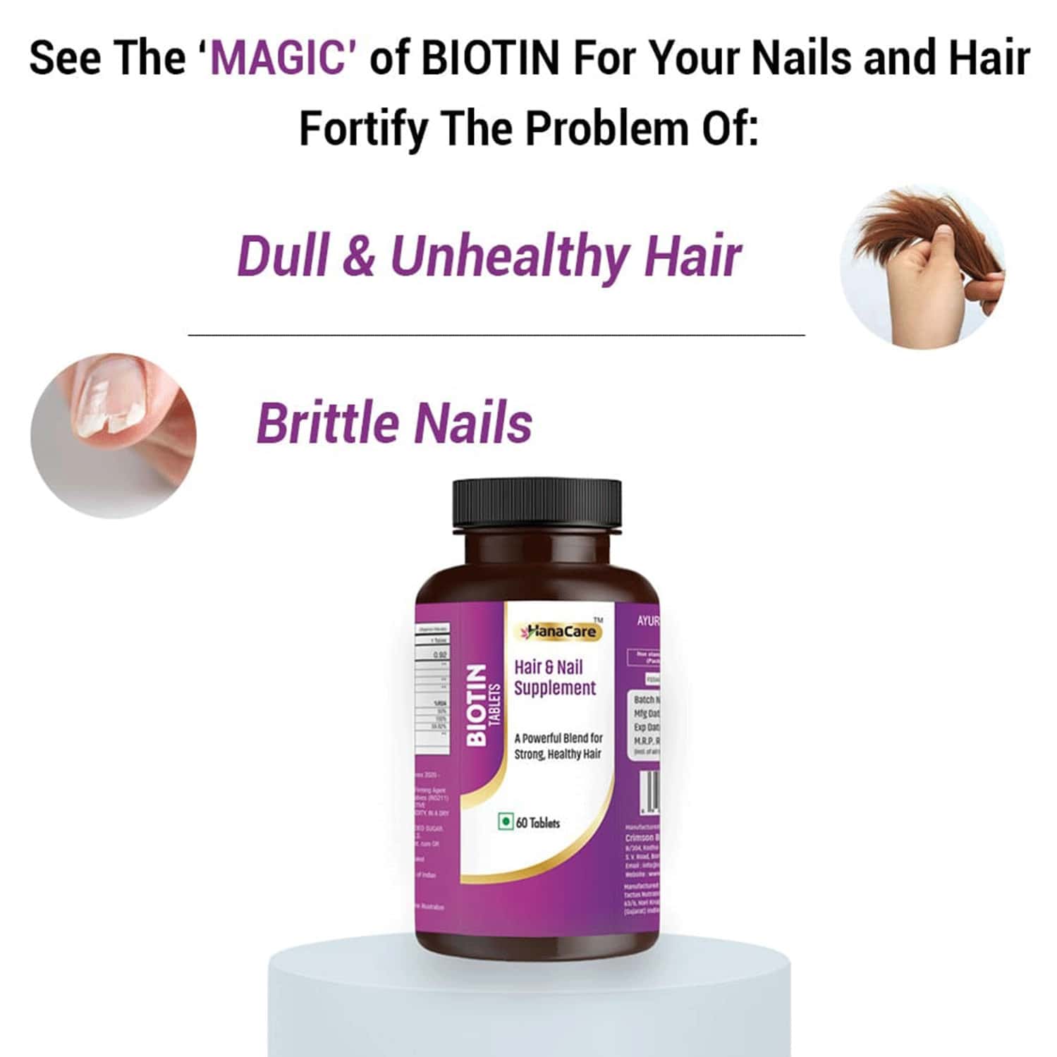 Hanacare Hair Biotin Tablets
