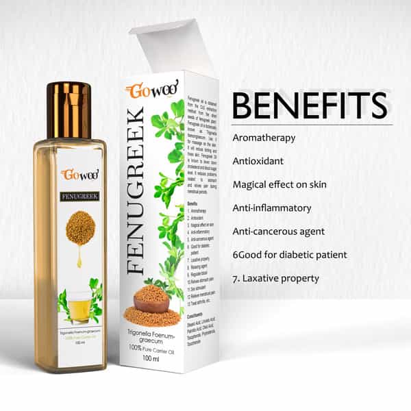 Pack Of 2 Rose Essential Oil & Fenugreek Carrier Oil - 100% Pure & Natural Oil