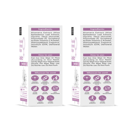 Sheneed Feminine Intimate Anti-Itch Wipes With Maximum Strength | All Skin Types | 10n Pack Of 2
