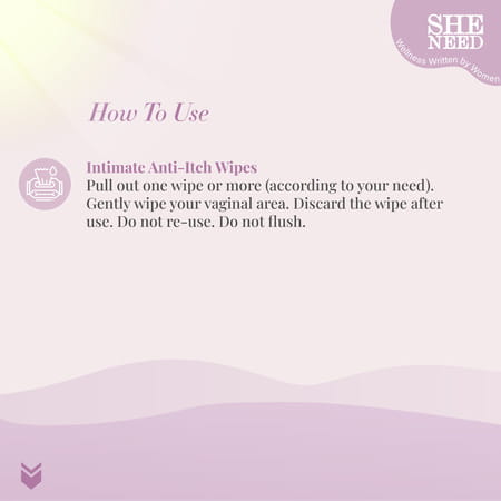 Sheneed Feminine Intimate Anti-Itch Wipes With Maximum Strength | All Skin Types | 10n Pack Of 2