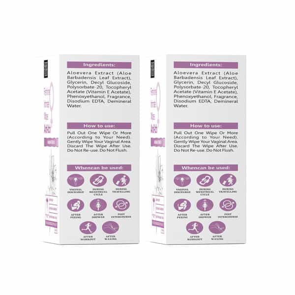 Sheneed Feminine Intimate Anti-Itch Wipes With Maximum Strength | All Skin Types | 10N Pack Of 2