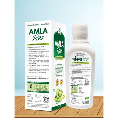 Prime Amla Ras | Ayurvedic Immunity Booster | Good For Skin & Hair & Digestion 500 Ml