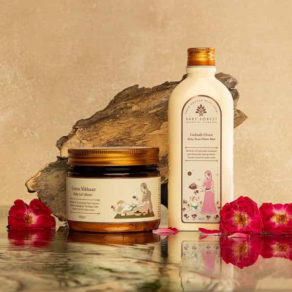 Baby Forest Loi Ubtan Powder&Baby Rose Water Mist Combo Natural&Organic No Harmful Chemicals