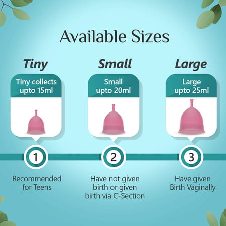 Floren Menstrual Reusable Cup Tiny Size For Women. Fda Approved Up To 10 Years Of Durability.