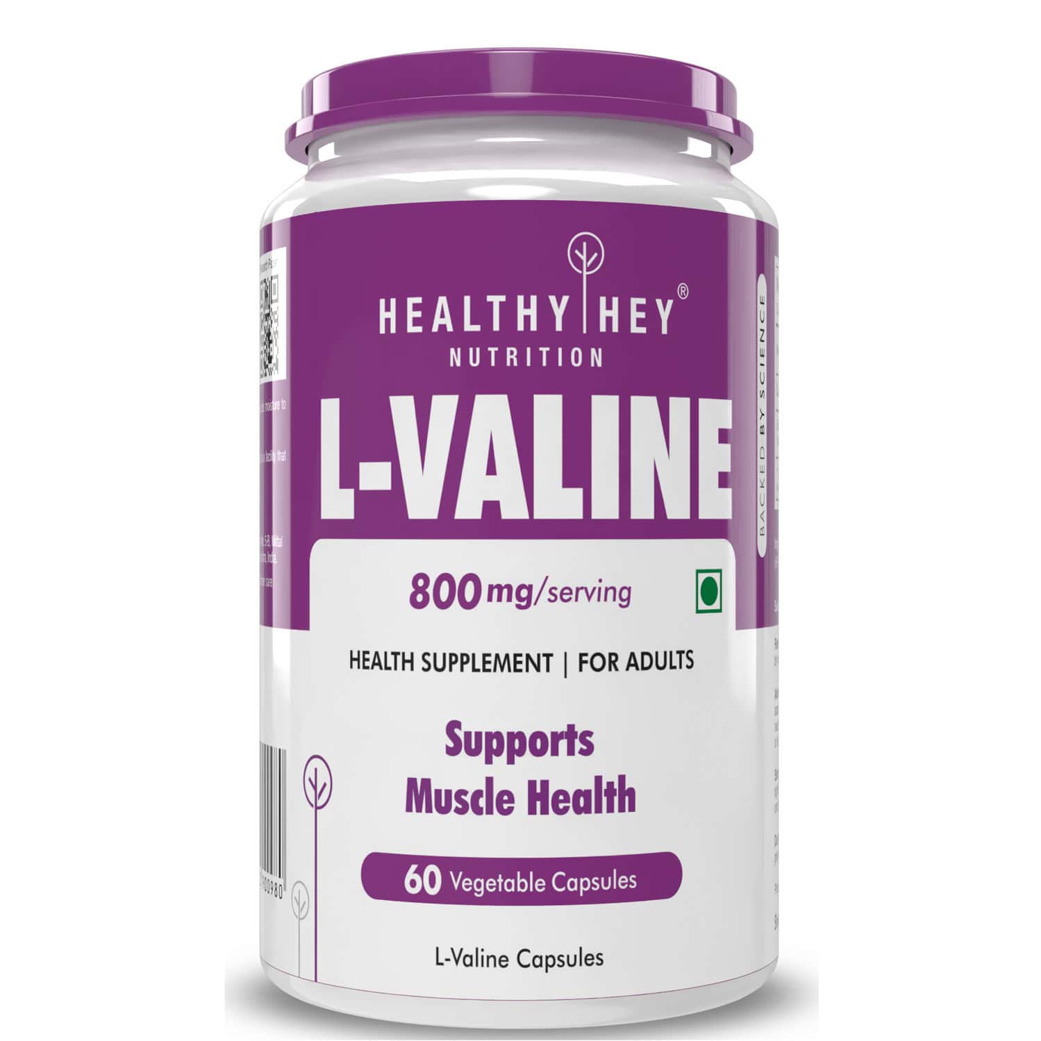Healthyhey Nutrition L-Valine - 60 Vegetable Capsules