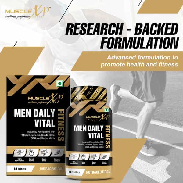 Musclexp Men Daily Vital Fitness 60 Tablets (Pack Of 3)