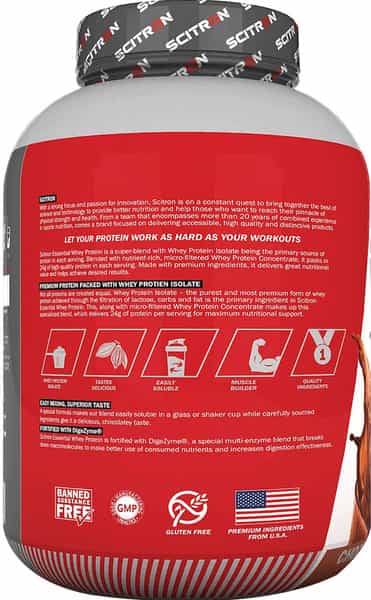 Scitron Essential Whey Protein 4.4 Lbs - 2 Kg (Chocolate)