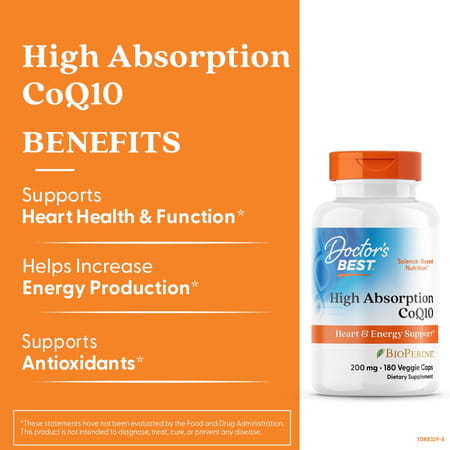 Doctor's Best Coq10 200 Mg Softgels | 180 Count