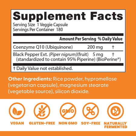 Doctor's Best Coq10 200 Mg Softgels | 180 Count