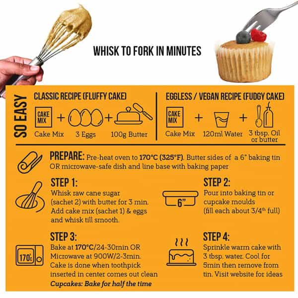 Serapheena Cake Mix No Maida Eggless Jowar And Sweet Potato Flour (Vanilla-185 G Pack Of 3)