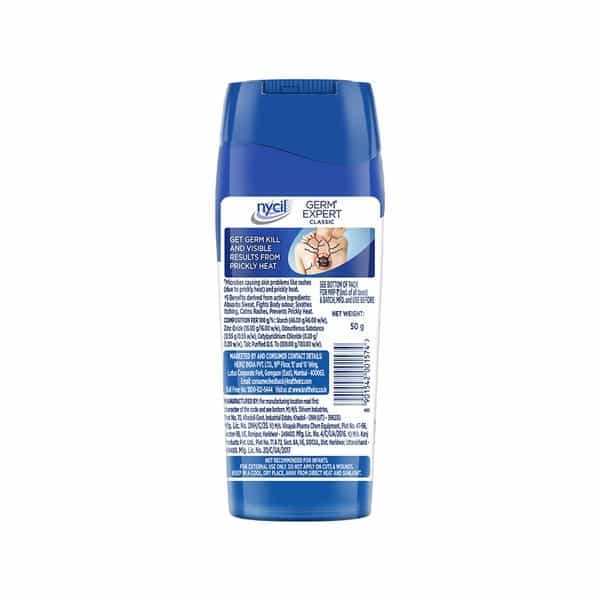 Nycil Classic Caring & Protection Prickly Heat Powder - 50Gm