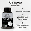 Earth King Grapes Seed Extract Capsule Supports | Immunity & Antioxidant Supplement - 500mg 60 Nos