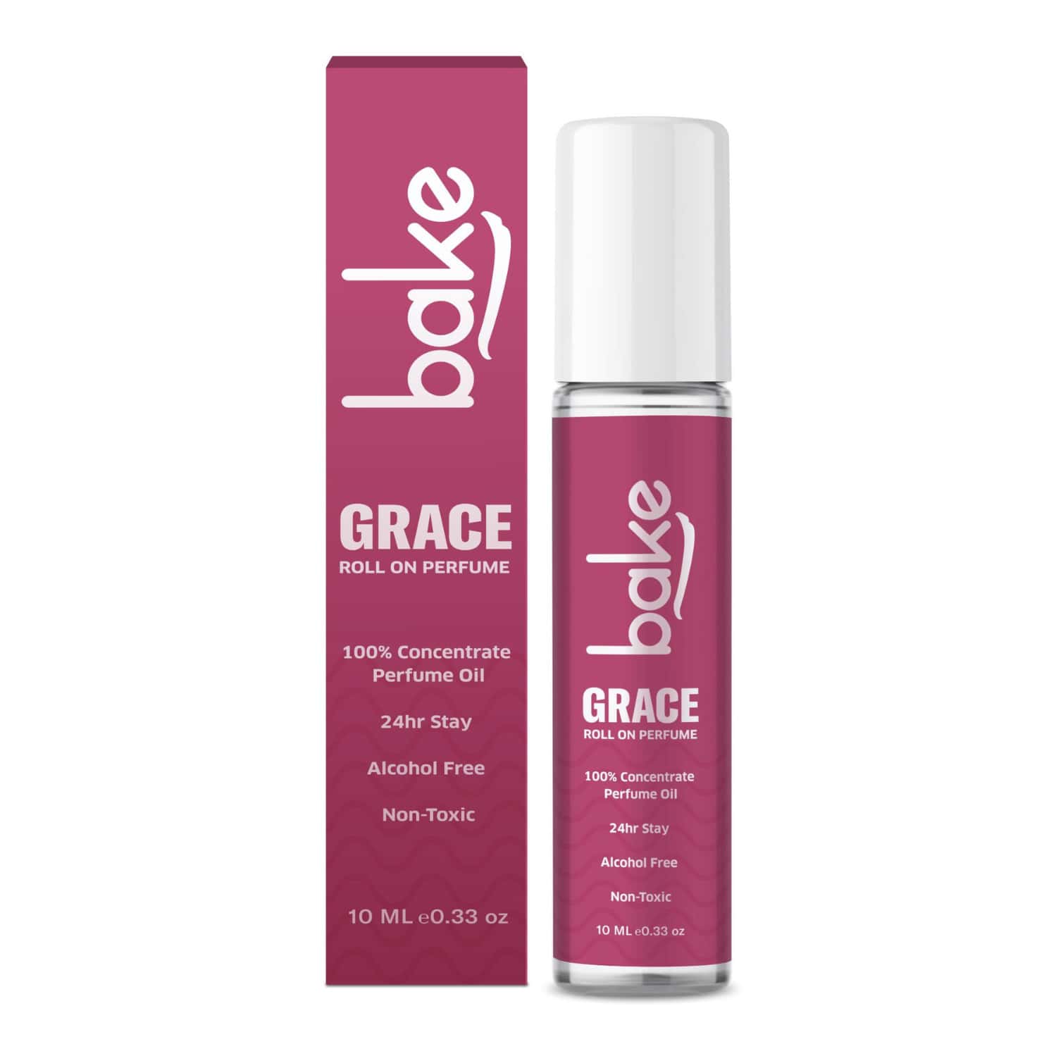 Bake Grace White Oud Attar Perfume Oil Roll-On | 24h Long Lasting Alcohol-Free Unisex Fragrance 10ml