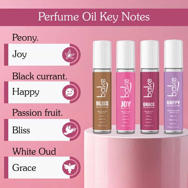 Bake Grace White Oud Attar Perfume Oil Roll-On | 24H Long Lasting Alcohol-Free Unisex Fragrance 10Ml