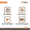 Oxysat - Finger Tip Pulse Oximeter With Spo2 | Perfusion Index Oleds Display & 18M Warranty | Orange