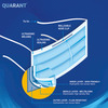 Quarant 3 Ply Tie On Surgical Face Mask With Adjustable Nose Pin Uv Sterilized - Pack Of 50