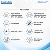 Quarant 3 Ply Tie On Surgical Face Mask With Adjustable Nose Pin Uv Sterilized - Pack Of 50