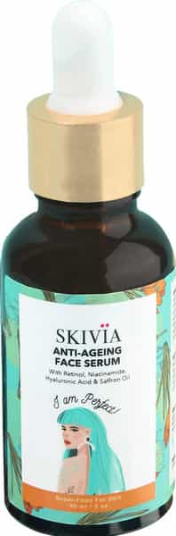 Skivia Anti-Aging Face Serum With Retinol & Saffron Oil - 30Ml|Combats Signs Of Aging