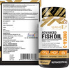 Musclexp Advanced Fish Oil Double Strength Omega-3 - 650mg 330 Epa /220 Dha - 60 Softgel Capsules