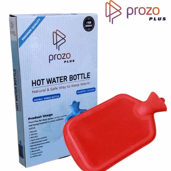 Prozo Plus Hot Water Bottle Double Side Ribbed (Assorted Colours)