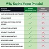 Kapiva Vegan Protein - Cookies And Cream | Post-Workout Recovery | 100% Plant Based Protein | 1 Kg