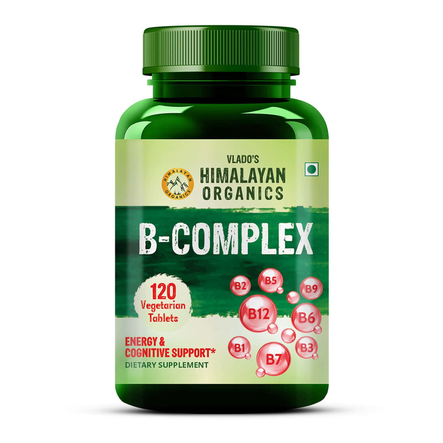 Vlado's Himalayan Organics Vitamin B Complex With 100% Rda | 120 Veg Tablets