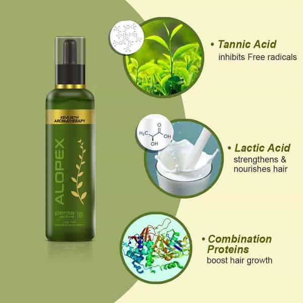 Keya Seth Aromatherapy Alopex Penta Active 10 For Hairfall Control Solution120ml