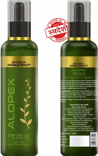 Keya Seth Aromatherapy Alopex Penta Active 10 For Hairfall Control Solution120ml
