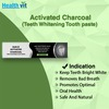 Healthvit Activated Charcoal Teeth Whitening Mint Toothpaste Tube Of 100 G