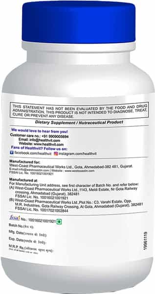 Healthvit Diarelax Diabetes Care Supplement Supports Healthy Blood Glucose Levels - 60 Tablets