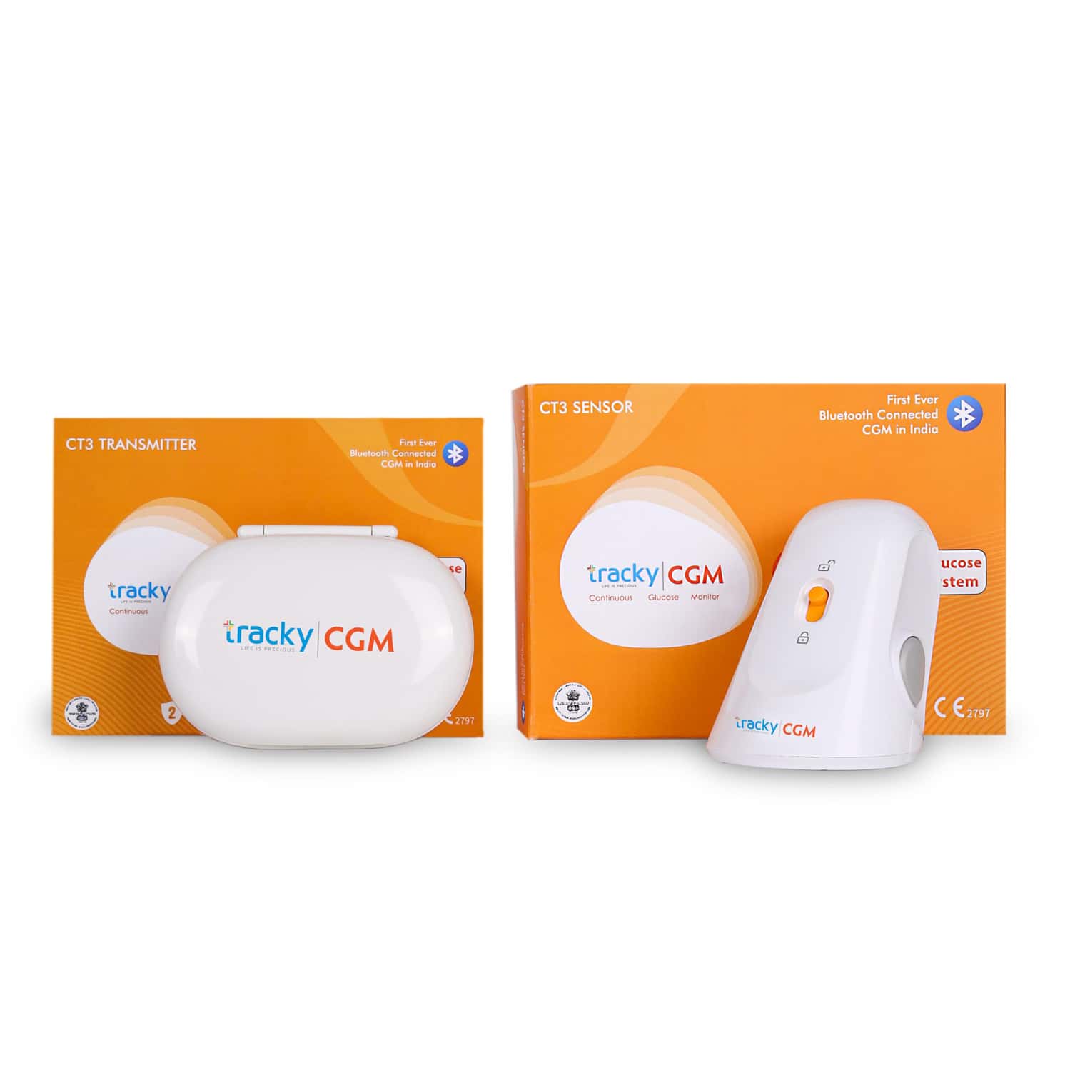 Tracky Cgm Bluetooth-Connected Continuous Glucose Monitor | Real-Time Glucose Tracking For Adults