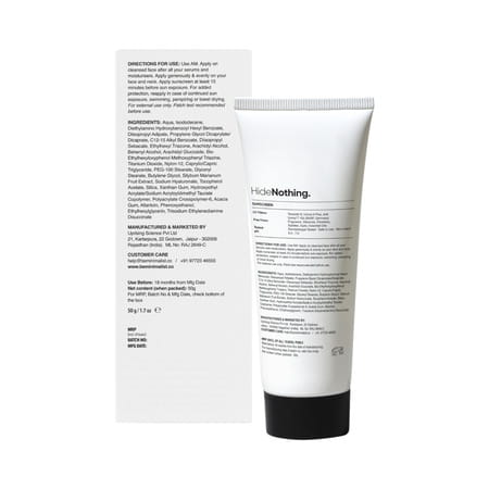 Minimalist Spf 60 Pa ++++ Face Sunscreen With Antioxidant Silymarin For Complete Sun Protection