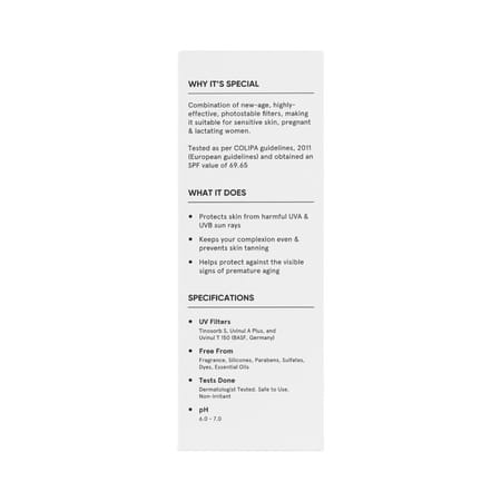 Minimalist Spf 60 Pa ++++ Face Sunscreen With Antioxidant Silymarin For Complete Sun Protection