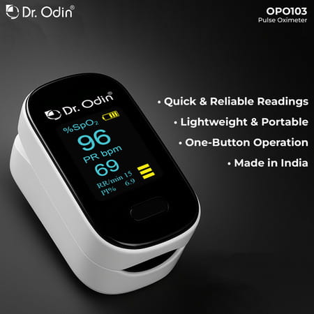 Dr. Odin Opo 103 Digital Pulse Oximeter For Spo2 & Pulse Rate Monitoring With Dual Color Display